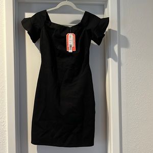 Gianni Bini black off the shoulder cocktail dress